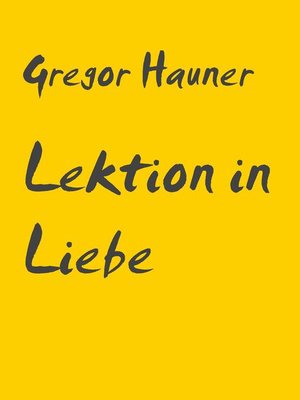 cover image of Lektion in Liebe